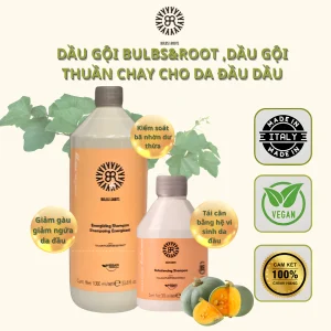 Dầu Gội Bulbs&Root Curative Balance Rebalancing Shampoo, Dầu Gội Đầu Thuần Chay Cho Da Dầu