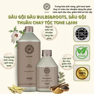 Dầu Gội Đầu Bulbs&RootsDầu Silver Shampoo, Dầu Gội Thuần Chay Tóc Tone Lạnh